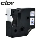 Этикетка CIDY 1 шт. совместимый с dymo D1 19 мм лента для маркировки 45808 черный на желтом ленты с лейблом для маркировочный принтер Dymo 160 280 210