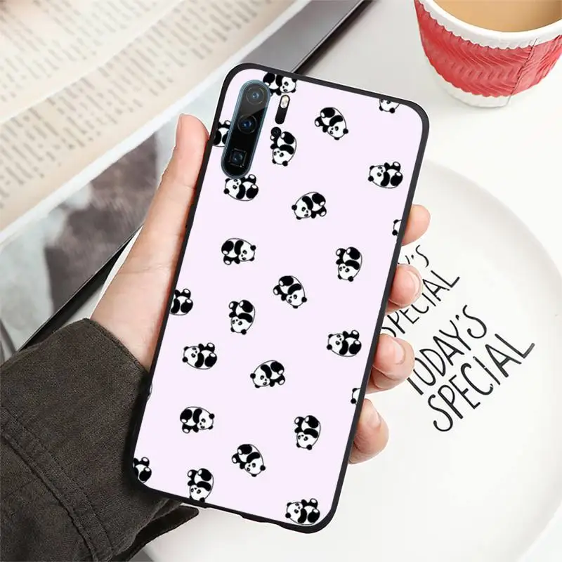 

Cartoon cute panda Phone Case For Huawei honor Mate P 9 10 20 30 40 Pro 10i 7 8 a x Lite nova 5t