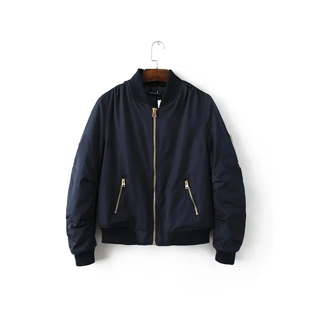 

European Style 2021 Autumn Winter New Trendy Women's Clothing, Female Casual Warm Bomber Jacket Green Cotton Padded Coat
