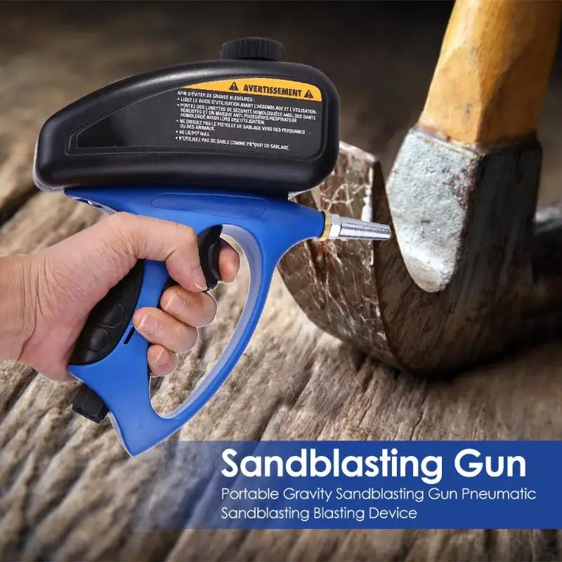 

Gravity Type Blasting Spray Paint Gun Sandblaster Spray Tools Sandblasting Gun Dedicated to All Kinds of Light Small Metals