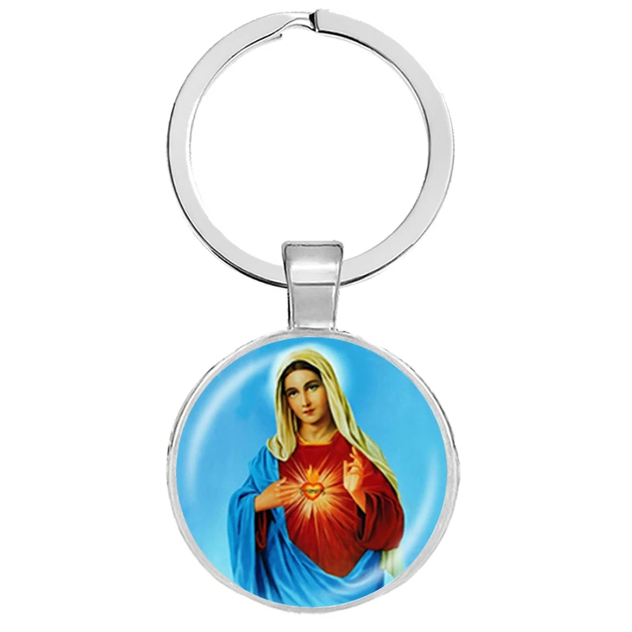 Девы Марии матери Детские брелоки Иисус Христос христианский Подвески Брелоки