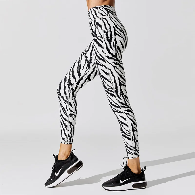 

Women Fitness Suit Sport Crop Tops Stretch High Waist Legging Jogging Running Dancing Yoga Set Printing Workout Sportwear