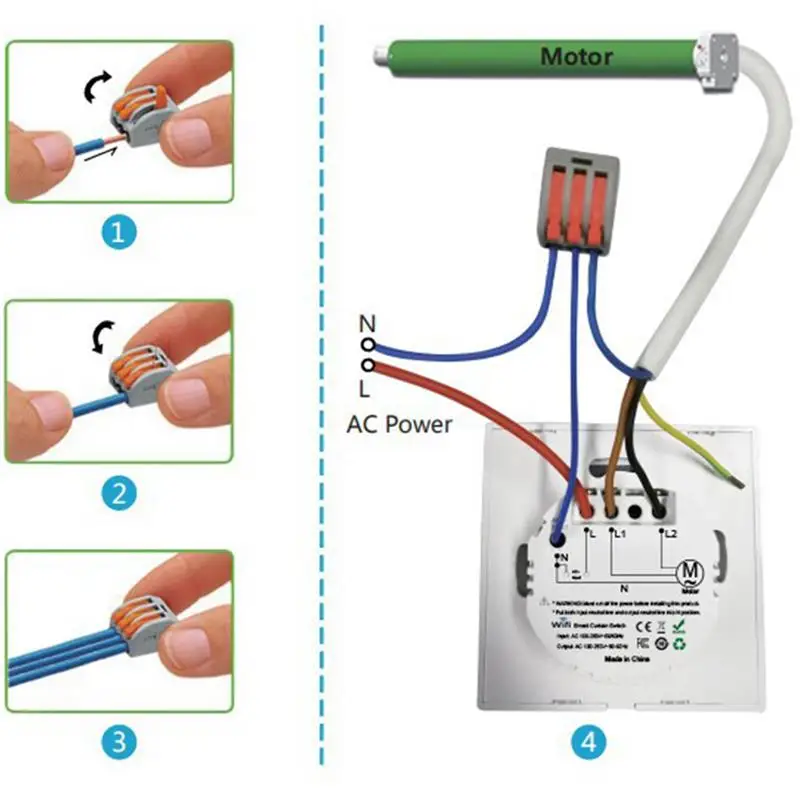 

WiFi Curtain Switch Voice Remote Blinds Engine Roller App Timer Smart Home Life Shutter For Alexa Echo