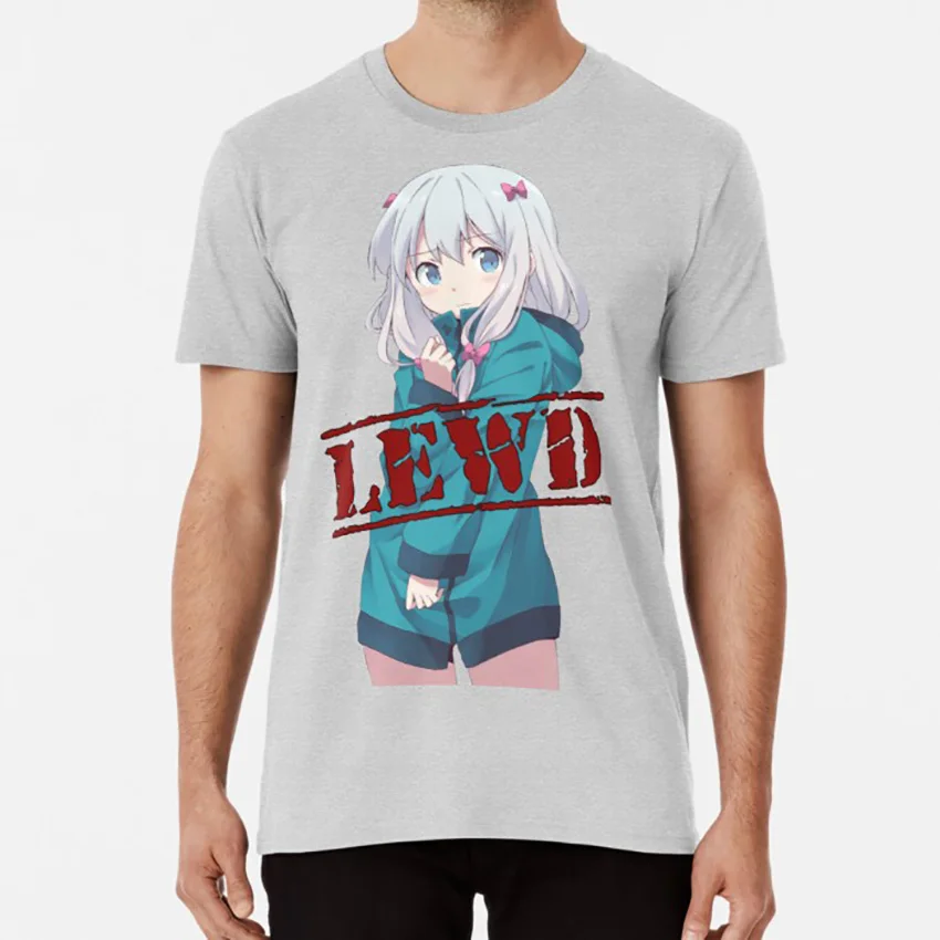 Эроманга сенсей: Lewd Sagiri Is футболка Аниме Манга эро манга сенсей сагири Идзуми