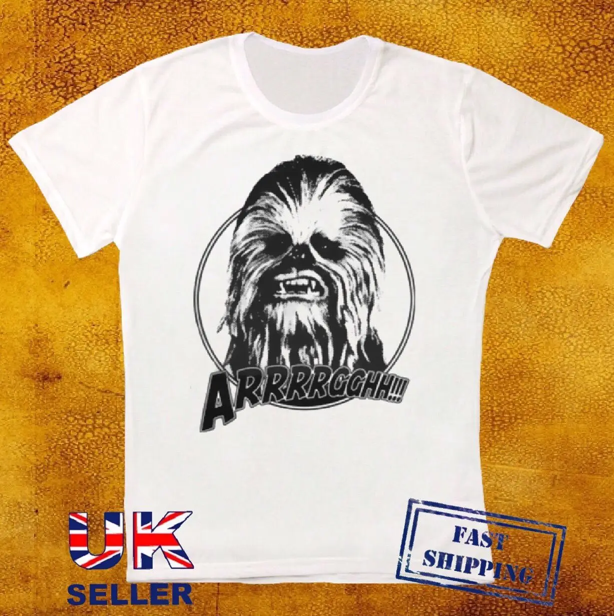 Футболка Чубакка Wookie с персонажами фильма забавная новинка Звездные Ретро войны