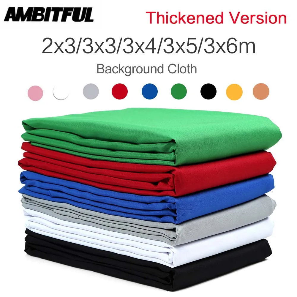 Утолщенные черные белые Зеленые Синие красные серые желтые муслиновые фотофоны