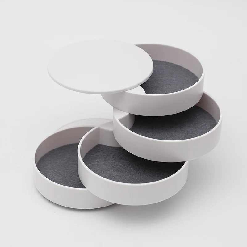 

New Rotating Multi-Layer Ornament Storage Box Stationery Showing Stand Storage Box Ornament Makeup Organizer Kawaii Organizer