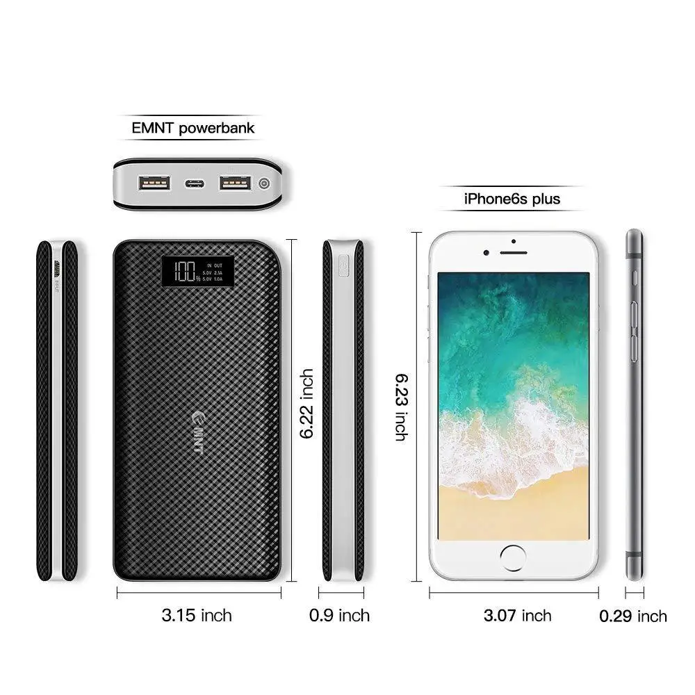 Xiao mi type-c Usb 2 QI 30000 мАч Внешний аккумулятор водонепроницаемый аккумулятор портативный внешний аккумулятор для Xiaomi mi Iphone повербанк