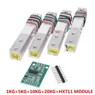 Датчик веса HX711, 1 кг, 5 кг, 10 кг, 20 кг, модуль AD, электронные весы, датчик давления из алюминиевого сплава