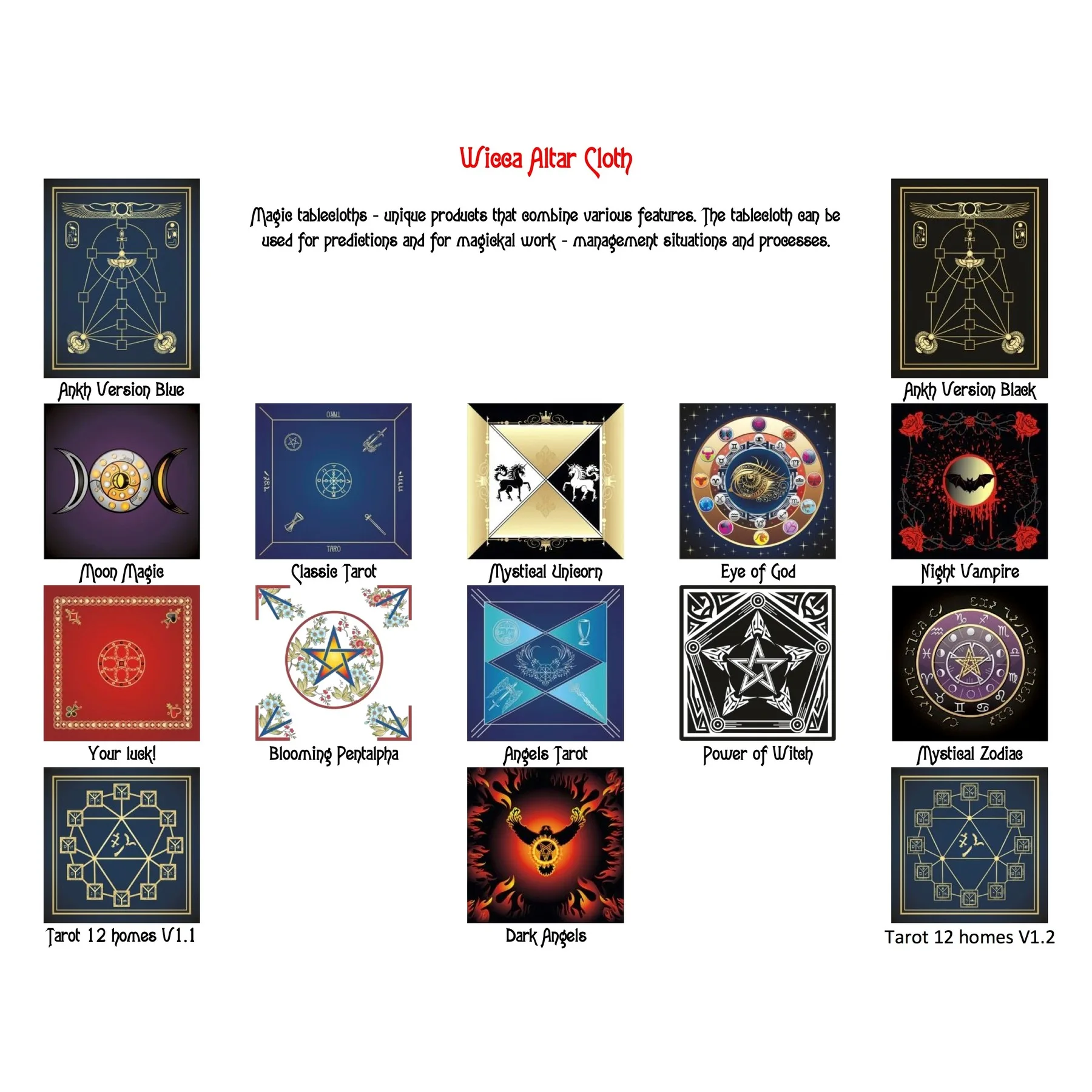 Алтальная ткань Wicca сила ведьмы|Церковные сувениры| |