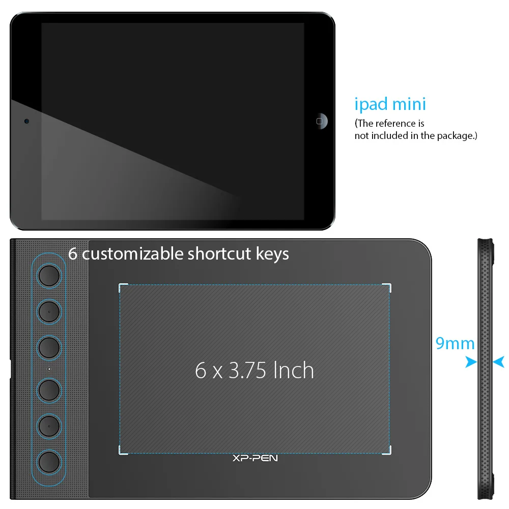 XP-Pen Star G640S графический планшет для рисования планшет цифровая ручка для OSU! Со стилусом 8192 давления для Android