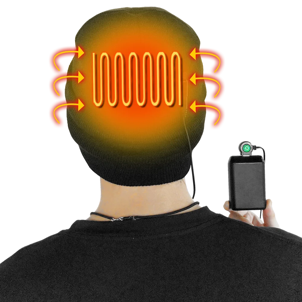 Зимняя шапка с подогревом для велоспорта лыжного спорта альпинизма пешего