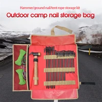 camp nail bag outdoor camping canopy nail hammer sub camp simple hand tool kit pouch folding stake storage bags tent accessories