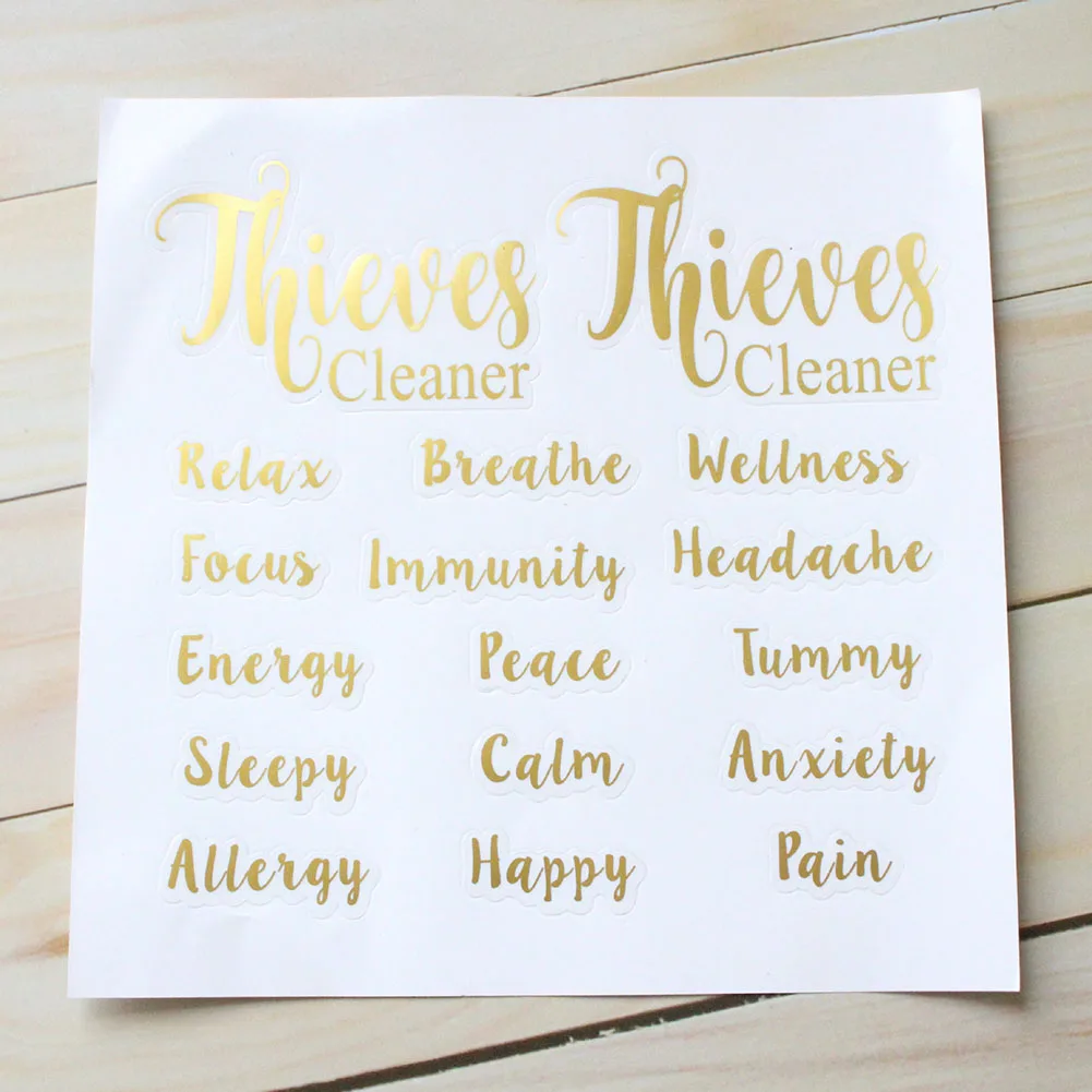 1 шт. Бутылочки для эфирного масла замороженных этикеток наклейки Клейкие бирки