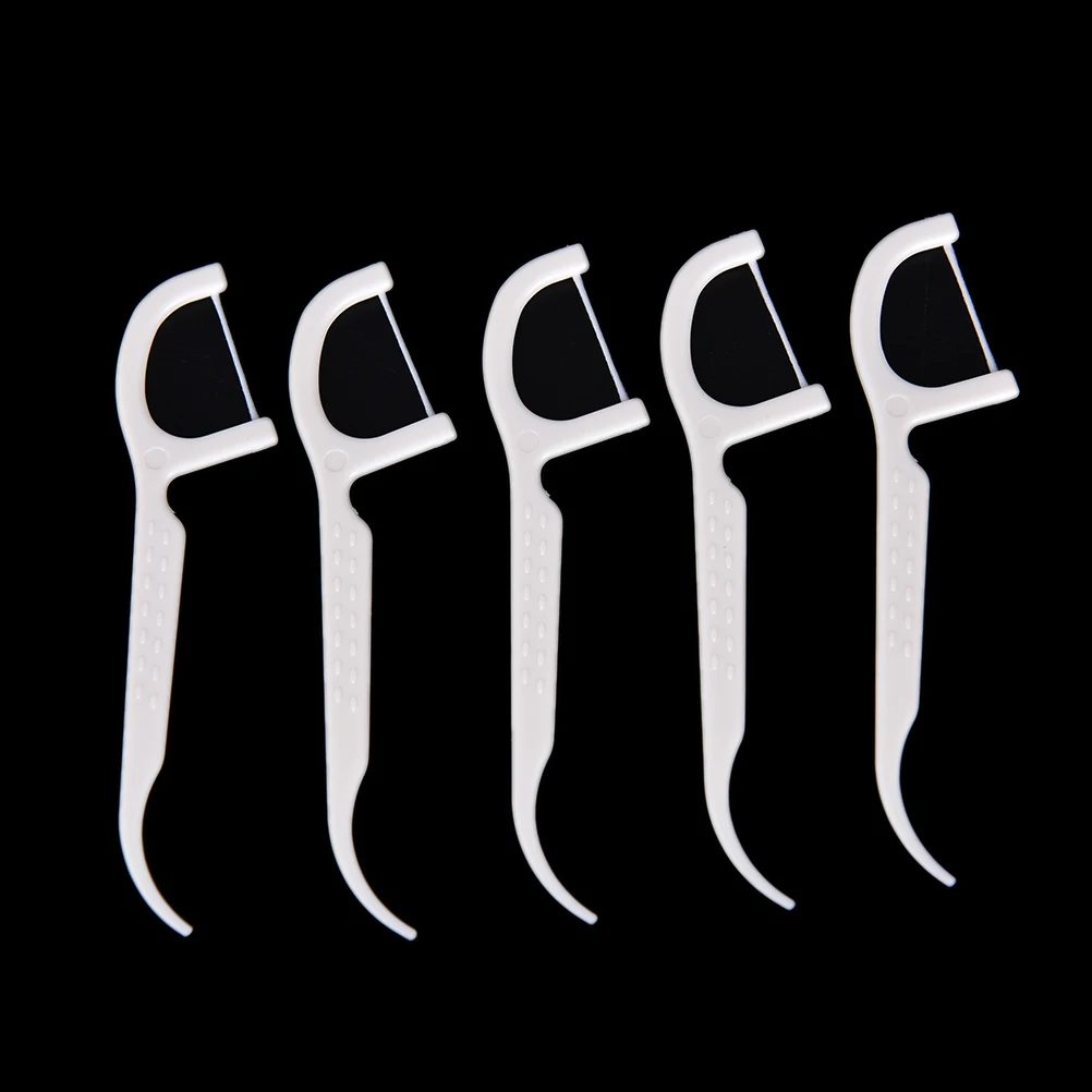 50Pcs/lot 3D Dental Floss Interdental Brush Teeth Stick Toothpicks Pick Oral Hygiene Clean Health Care White | Красота и здоровье