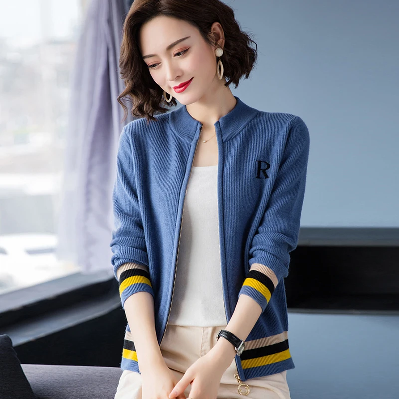 Корейский стиль трикотажные топы С Вышивкой Букв большие размеры облегающая