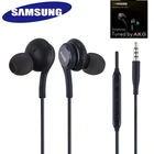 Оригинальные наушники Samsung Galaxy S8 S8 + S9 s9 + S10 AKG, гарнитура с дистанционным микрофоном, наушники для Galaxy NOTE 98 в белой упаковке