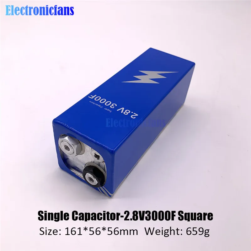 2,8 V 3000F сверх яркий конденсатор низкий ESR высокочастотный супер конденсатор 2.8V3000F для автомобиля Авто Блок питания 161*56*56 мм