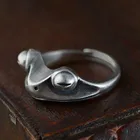 Новинка, ювелирные изделия BOCAI из чистого серебра S925 пробы, серебряное кольцо ручной работы в ретро стиле для мужчин и женщин, очаровательное серебряное кольцо с лягушкой, модный подарок