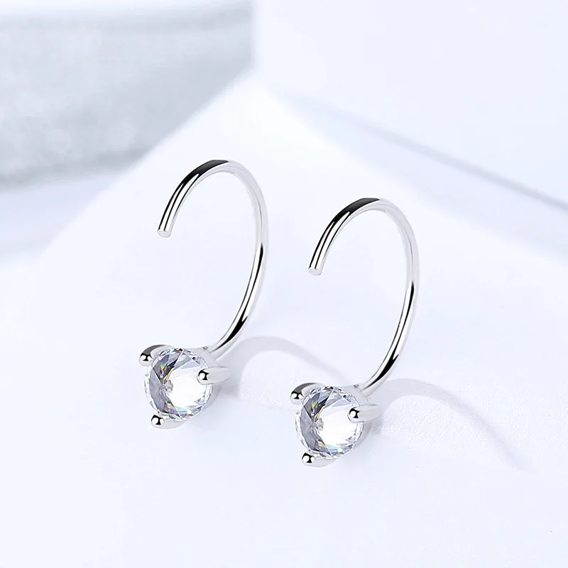 

HuiSept Fashion Earrings for Women S925 Sterling Silver Jewelry with AAA Zircon Gemstone Drop Earring Wedding Party Accessories