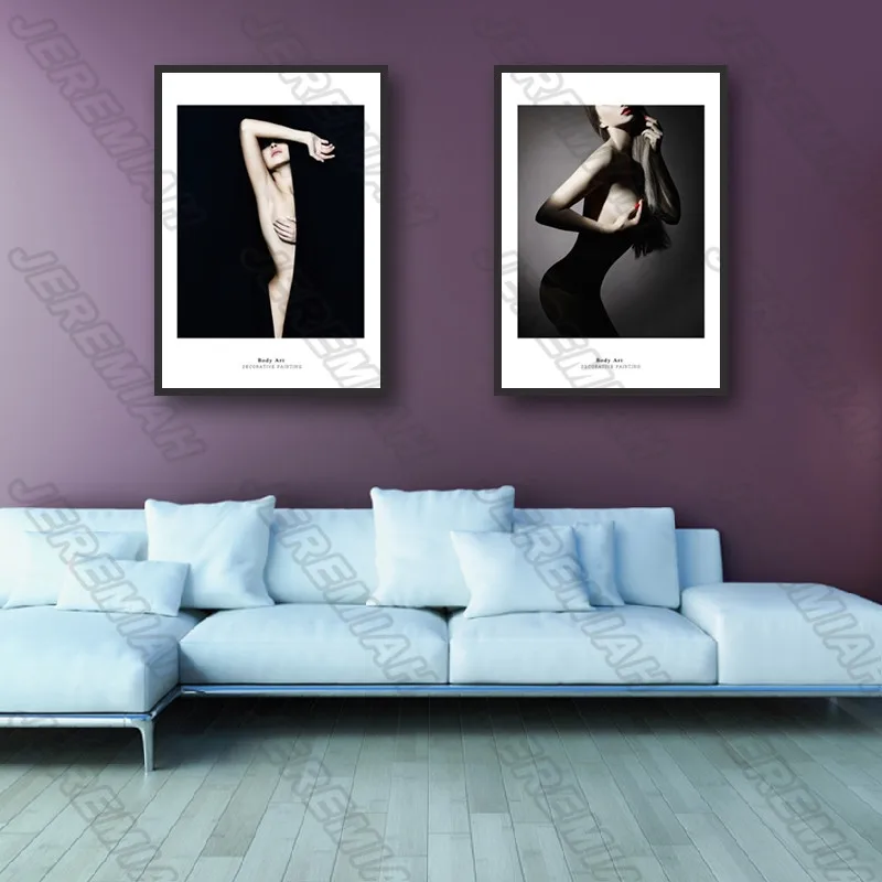 

Figure Painting Waterproof Ink Frameless Painting Nordic Poster Print Picture Modern Living Room Decoration