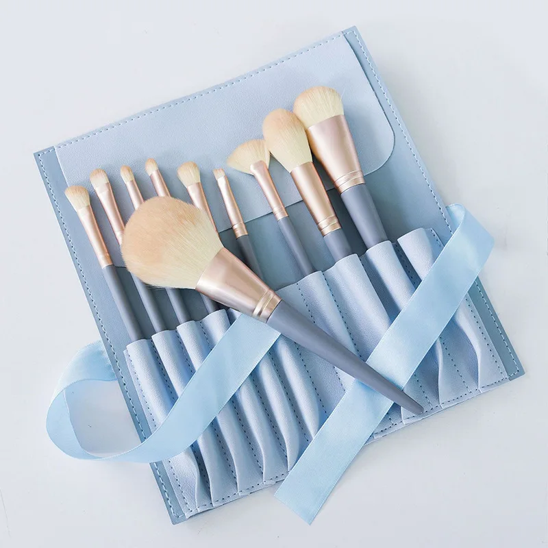 

Makeup Brushes Set 6/10/11/12/13 Pcs Professional Make Up Brush Natural Hair Foundation Powder Blushes