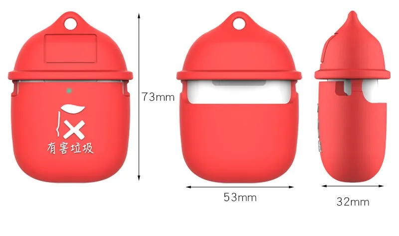 

New 2021 Garbage sorting and recycling wireless bluetooth headset protective case for AirPods 1 2 silicone case