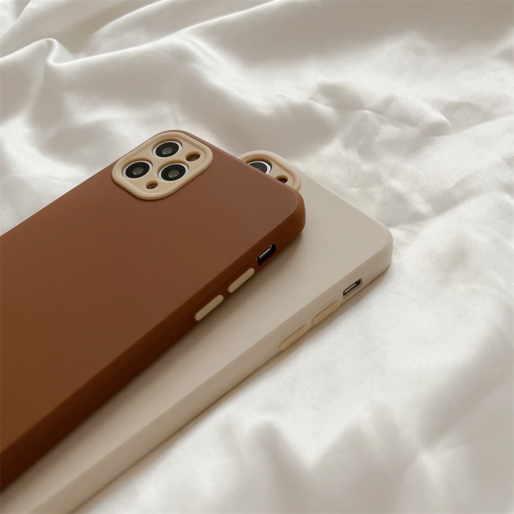 Силиконовый чехол для iPhone 13 12 Mini 11 Pro Max X XR XS 7 8 Plus SE2020 | Мобильные телефоны и