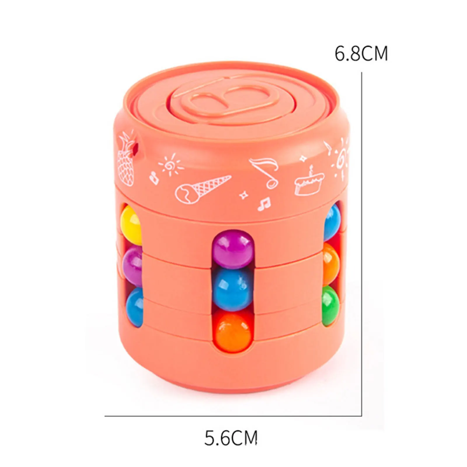 

Anti Stress Cube Can Spinning Top Little Magic Bean Pops Stress Relief Toy Children's Decompression Relax Pressure Fidget Toys