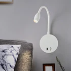 Zerouno гибкий светодиодный светильник для чтения Кабинета прикроватный светильник для чтения настенный светильник для чтения 5 в 2 а USB-порт светодиодный настенный светильник для чтения