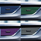 Декоративная полоса для автомобильного воздуховыпускного отверстия, хромированная полоса, полоса для бампера для Volkswagen Polo Passat B6 B5 CC Tiguan Golf Ford Focus KIA