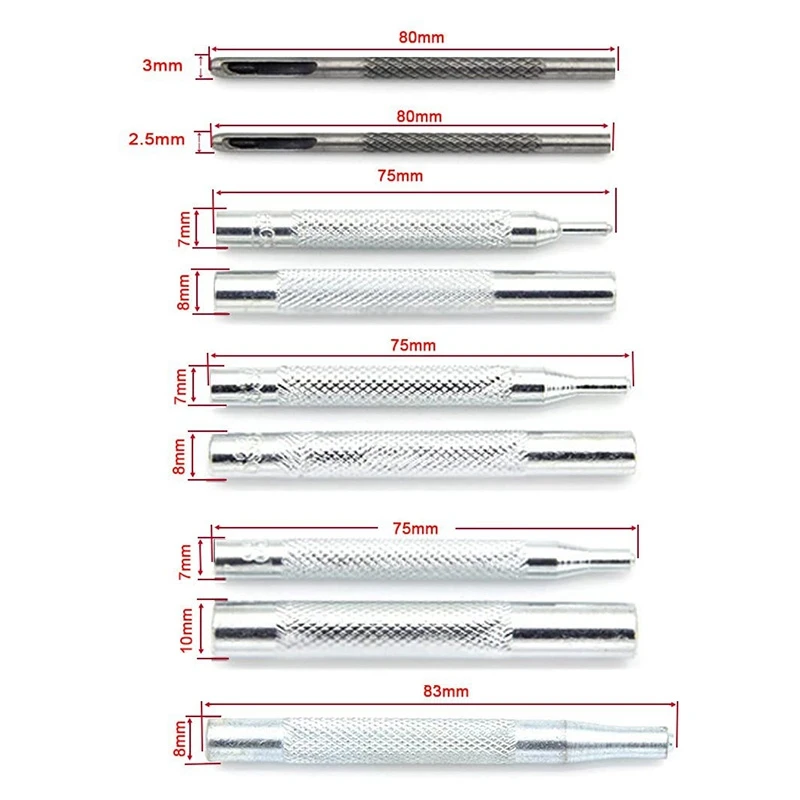 

Craft Tool Die Punch Snap Kit Rivet Setter with Base for Punch Hole and Install Rivet Button (Rivet Setter with Base)