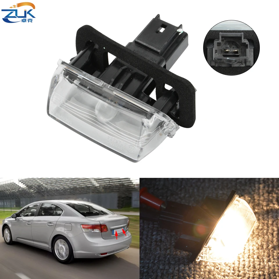 Задний светильник для номерного знака ZUK TOYOTA VERSO 2009 2012 E'Z YARIS LEVIN CAMRY COROLLA 2007 2014 AURIS