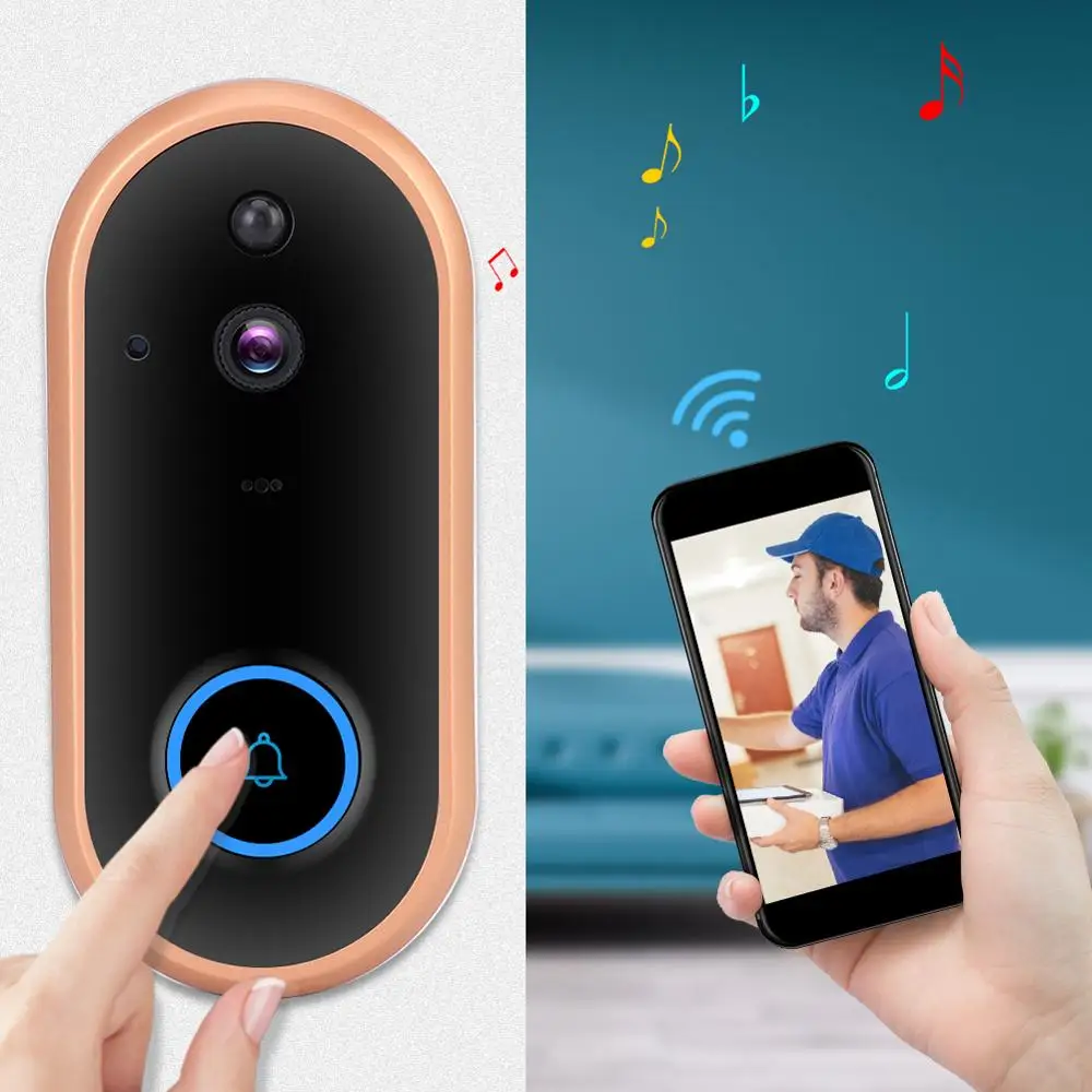 

WIFI Video Doorbell Phone Remote Monitoring Intercom Alarm Night Vision Home Wireless Bell for HiSilicon HI Solution