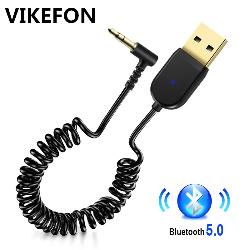 Bluetooth приемник 5 0 автомобильный Аудиоприемник USB 3 мм AUX разъем стерео Hifi