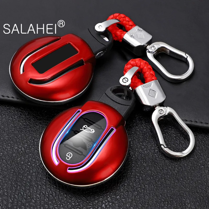 

Carbon Fiber ABS Car Key Case Cover For Bmw Mini Cooper Clubman Countryman R55 R56 R57 R58 R59 R60 S Roadster Keychain Protector