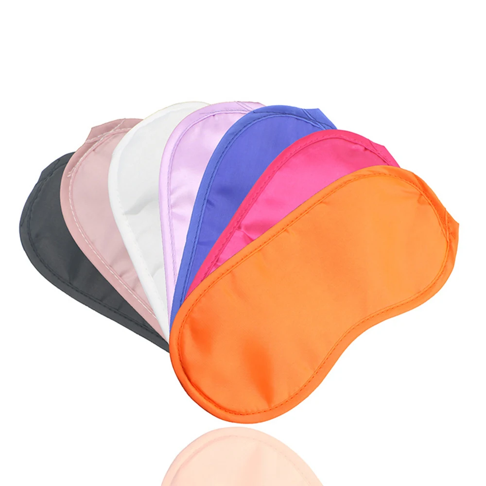 

1pcs Eye Cover Silk Sleep Eye Mask Reusable Sleeping Padded Shade Patch Eyemask Blindfolds Women Men Travel Relax Rest