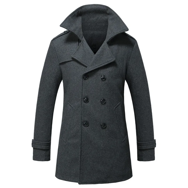 2019 зимнее новое длинное элегантное шерстяное бушлат |