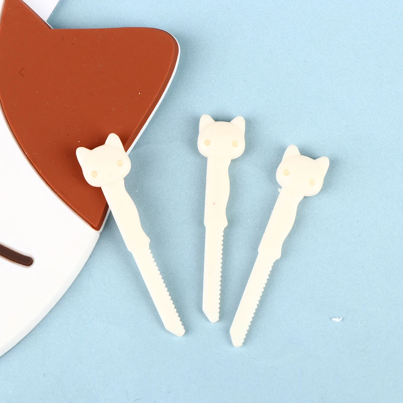 

10PCS Flat Back DIY Miniature Bread Knife Resin Cutter Cutting Cake Tools Kitchen Gift for Children