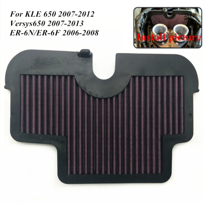 

Modified Motorcycle er6n air filters Air filter Cleaner Element Replacement for KAWASAKI Versys 650 er6n ER6N Er-6n Er-6f KLE650