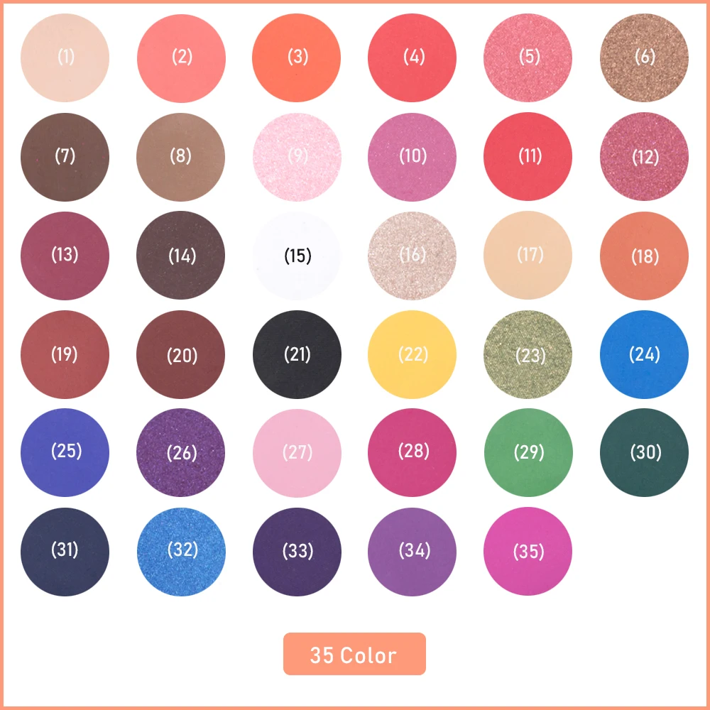 BEAUTY GLAZED 35 оттенков тени для век Палитра Алмазная хайлайтер мерцающие матовые