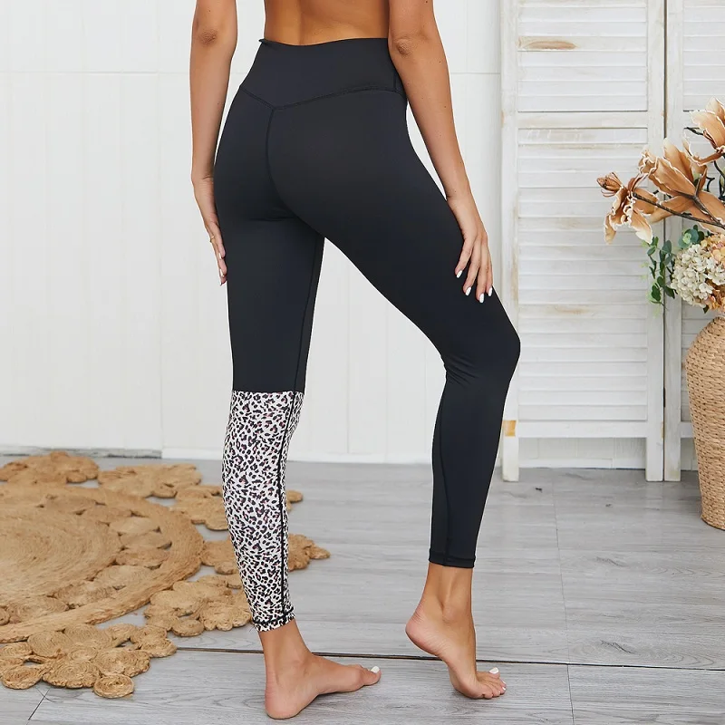 Women Yoga Sets Ensemble Leopard Gym Wear Running Clothing Tracksuit Sexy Sportswear Jumpsuits Fitness Set Sport Suit