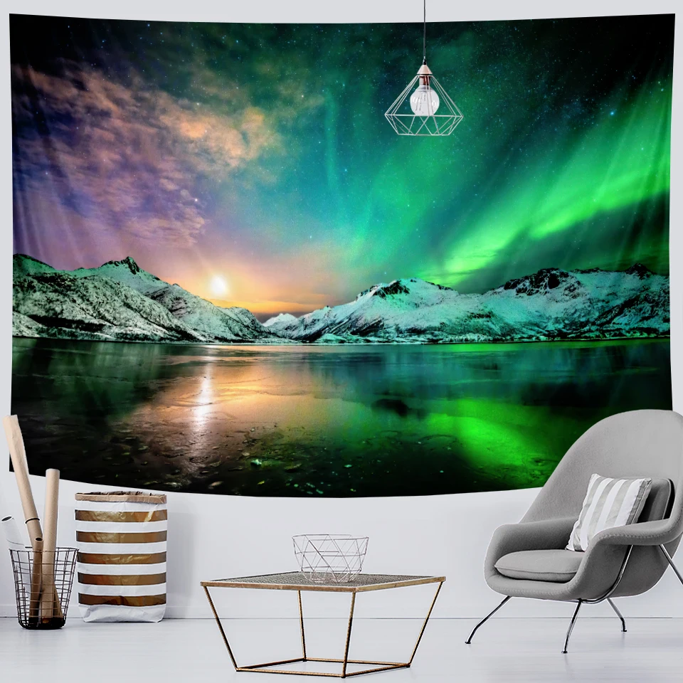 Гобелен с психоделическим принтом домашний декор украшение в стиле хиппи