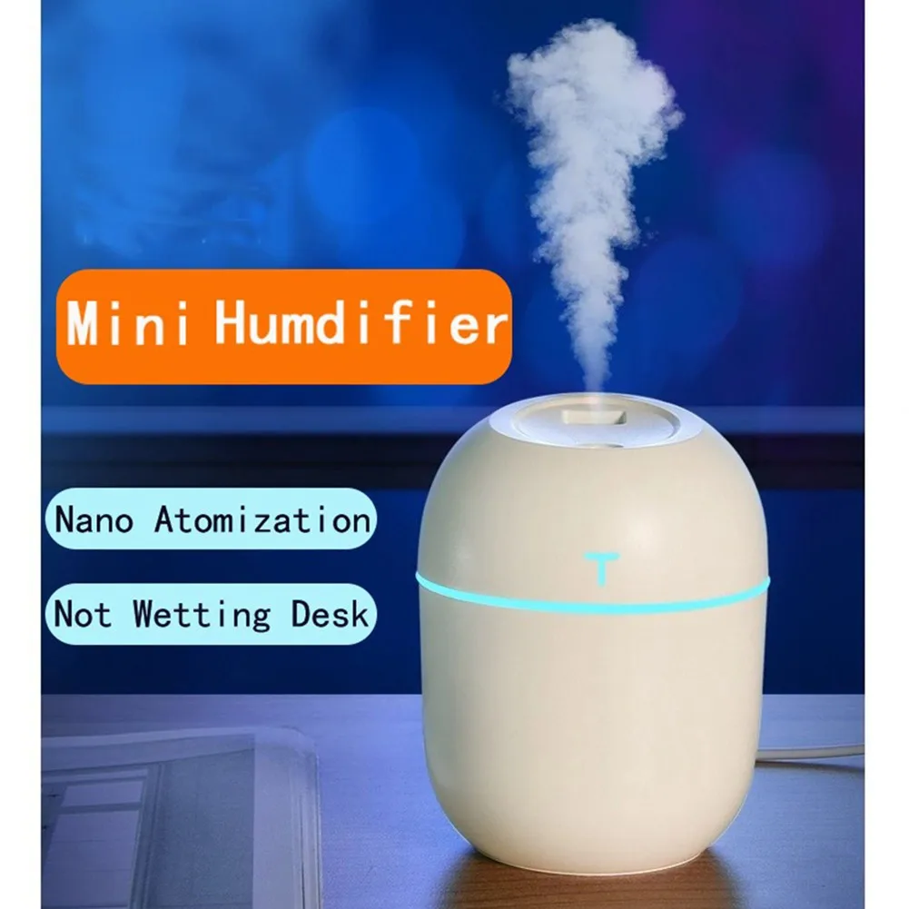 

220ML USB Small Sprayer Office Air Purifier LED Night Light Humidifier Diffuser Portable Air Diffuser Purifier Atomizer Car Use