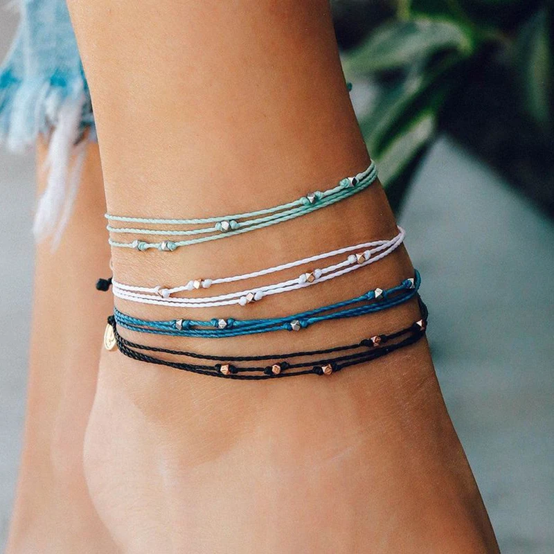 Женский богемный ножной браслет boho vsco браслеты с бусинами и для женщин|Анклеты| |