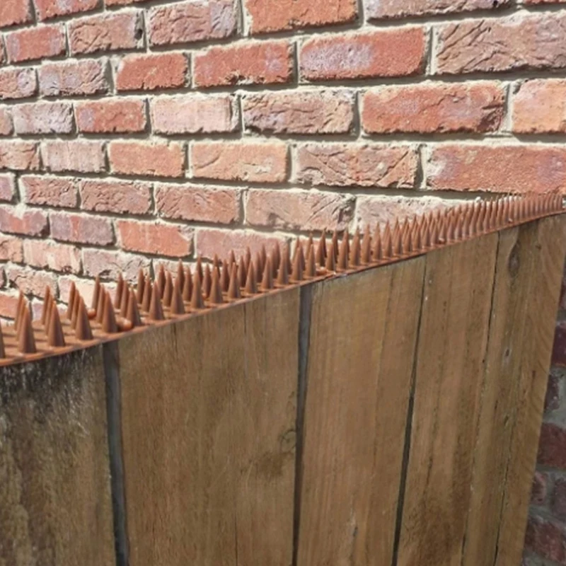 10 шт коричневый пластиковый Противоугонный забор для стен ногтей защита от птиц