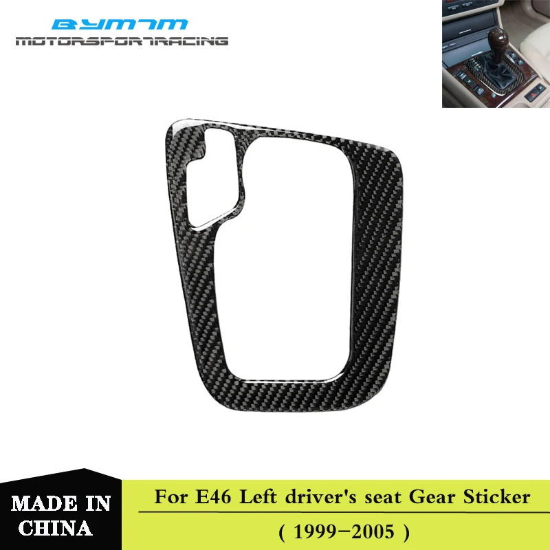 

Real Carbon fiberCar interior gear sticker Auto parts For BMW 3 Series E46