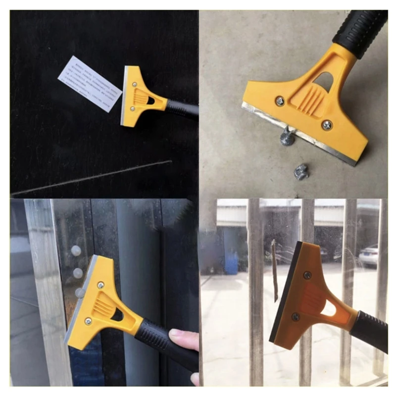 

Tile Floor Scraper 5pcs Blades Cleaning Hand Tools for Cleaning Window, Glass M17E