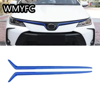 abs chrome head grille fence decoration strip cover trim sticker car styling for toyota corolla sedan e210 2019 2020 2021