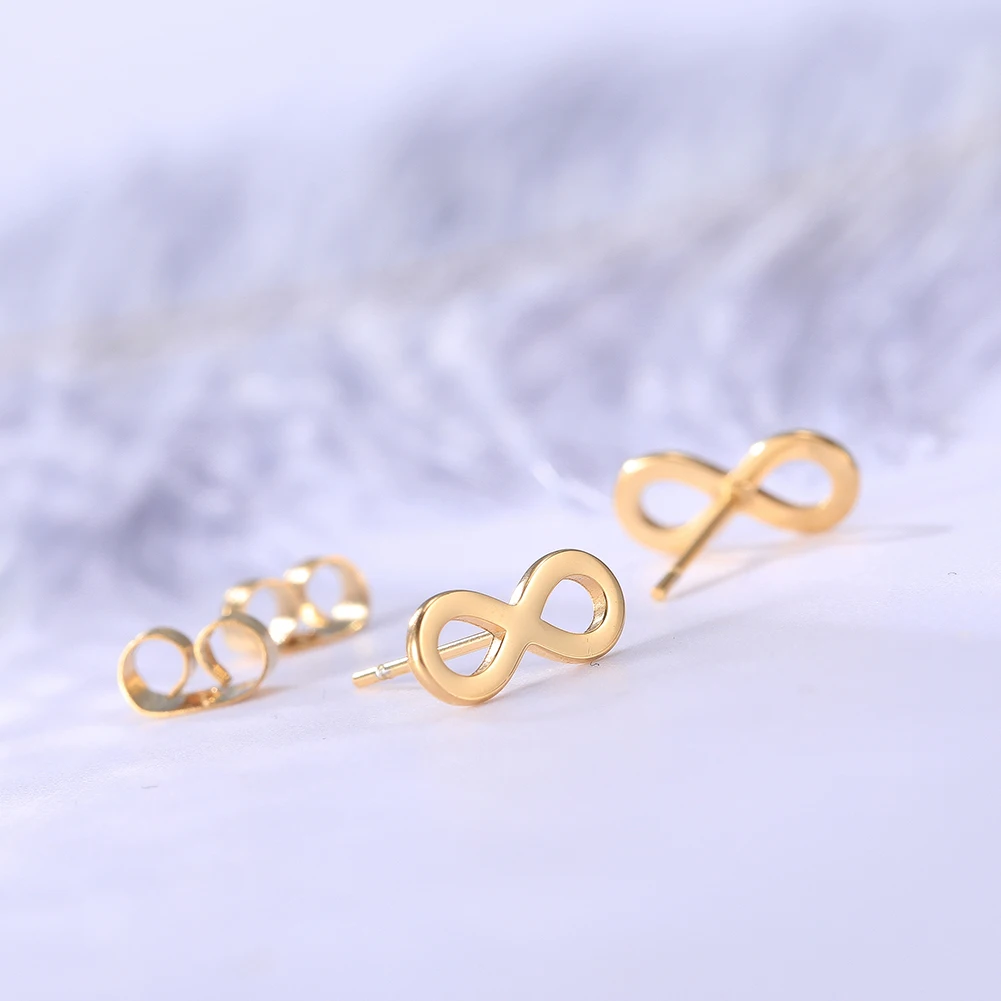 Мой Форма номер восемь бесконечные символ нержавеющая сталь Золотая